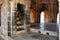 Inside view and  Stairs of Salabat Khans II Tomb, Chandbibi Mahal, built with basalt stone