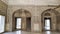 Inside view Taj Mahal Tomb mausoleum, a white marble of Mughal emperor Shah Jahan in memory of his wife Mumtaj. Taj Mahal is jewel