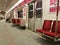 Inside view Toronto subway wagon