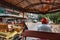 Inside view of a Traditional Motorbike Tuk Tuk taxi, a popular transportation in Siem Reap