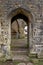 Inside walls of Nunney Castle, Somerset, England - United Kingdom