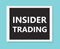 Insider trading concept