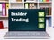 Insider Trading sign on the laptop