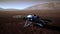 Insight Mars exploring the surface of red planet. Elements furnished by NASA