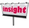 Insight Word Billboard Information Analysis Wisdom Explained