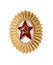 Insignia on soviet officer cap