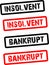 Insolvent and bankrupt stamp