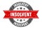 insolvent stamp
