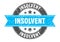 insolvent stamp