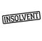 Insolvent stamp illustration