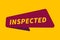 Inspected banner vector, Inspected image