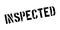 Inspected rubber stamp