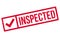 Inspected rubber stamp