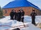 Inspection of the construction of the Church and the Episcopal service in the Kaluga region of Russia.