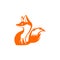 Inspiration fox unique logo design