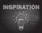 Inspiration Light Bulb Blackboard