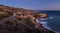 Inspiration Point and Palos Verdes Drive after Sunset