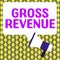 Inspiration showing sign Gross Revenue. Internet Concept total value of everything produced in the country