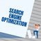 Inspiration showing sign Search Engine Optimization. Business approach Increase of business website traffic and