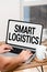 Inspiration showing sign Smart Logistics. Concept meaning integration of intelligent technology in logistics system