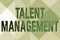Inspiration showing sign Talent Management. Business idea Acquiring hiring and retaining talented employees Line