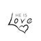 Inspirational Bible Verse - He is love