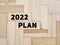 Inspirational Concept - 2022 PLAN text background. Stock photo.