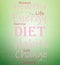 Inspirational Diet poster whit healthy habits change words