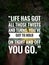 Inspirational Life Quotes on Blur Background Design can use for Decoration Your Blog or Web Design.