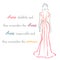 Inspirational quote about fashion- woman in elegant gown- typography motivational quote