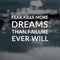 Inspirational quotes - Fear kills more dreams than failure ever will. Blurry background