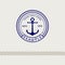 Inspirational themplate of Nautical Style Logo, Emblem Designs. Vintage sea label.