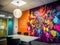 Inspirational wall art with vibrant colors