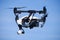 Inspire 1 Drone Flying Side View Closeup