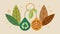 Inspired by nature a sustainable jeweler incorporates organic materials like leaves and wood into their earrings and