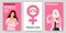 Inspireinclusion. 2024 International Women's Day banners set.