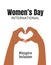 Inspireinclusion. 2024 International Women's Day vertical banner.