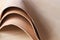 inspiring collection of beige leather pieces in various shades, perfect for a variety of creative projects. DIY projects