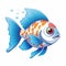 Inspiring fish drawing for children\\\'s book