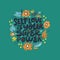 Inspiring girl self-esteem quote illustration