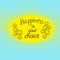 Inspiring motivation quote with text Happiness is your choice.