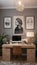 An Inspiring office interior design with Eclectic style Collab.