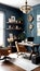 An Inspiring office interior design with Eclectic style Collab.