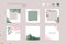 Instagram backgrounds, social media stories, posts feed layouts. pink green watercolor