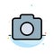 Instagram, Camera, Image Abstract Flat Color Icon Template