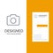 Instagram, Camera, Image Grey Logo Design and Business Card Template