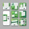 Instagram feed post bundle kit template modern green