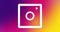 Instagram icon animation. Social network animation icon. Editorial Instagram icon