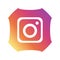 Instagram logo. Instagram is online service for online users. Share videos and pictures on social networking platforms. Instagram