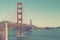 Instagram style image of Golden Gate Bridge View - San Francisco,California